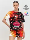 Женская пижама с шортами / HAZBIN HOTEL НОВОГОДНИЙ.