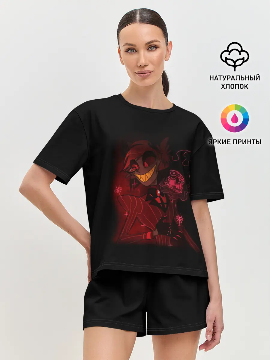 Женская пижама с шортами / Отель Хазбин