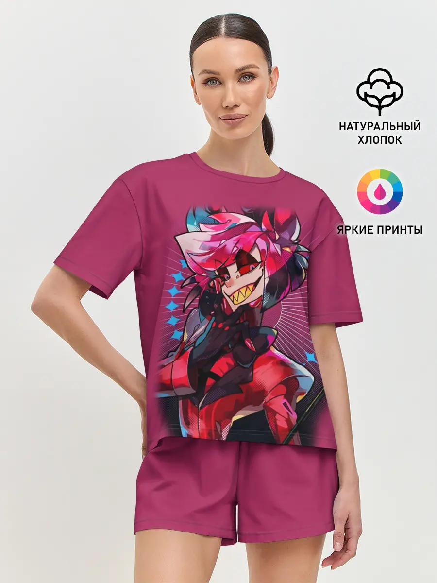 Женская пижама с шортами / Отель Хазбин