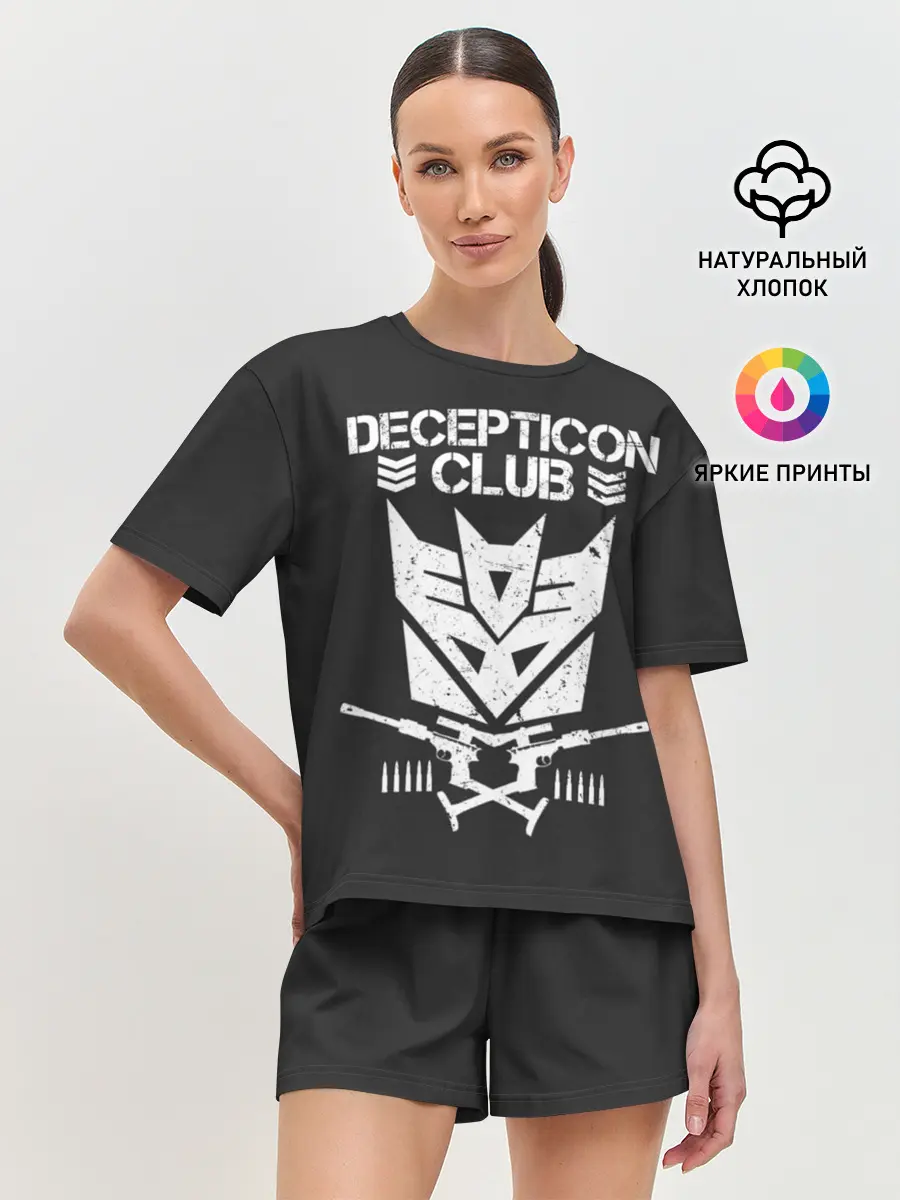 Женская пижама с шортами / Трансформеры Deceticon