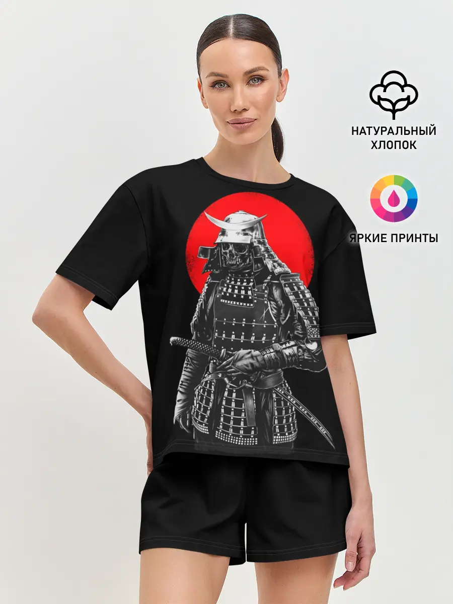 Женская пижама с шортами / Самурай