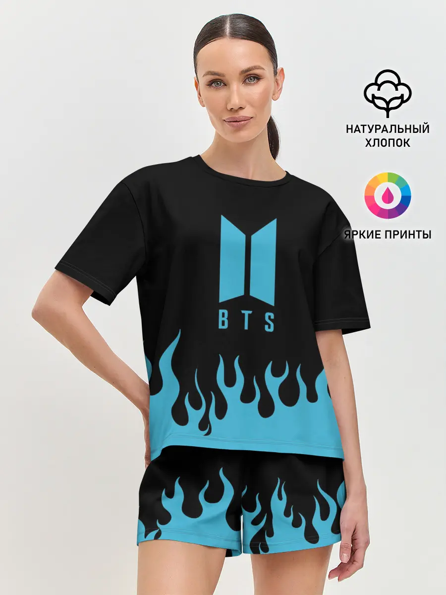 Женская пижама с шортами / BTS