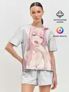 Женская пижама с шортами / Ahegao Zero Two