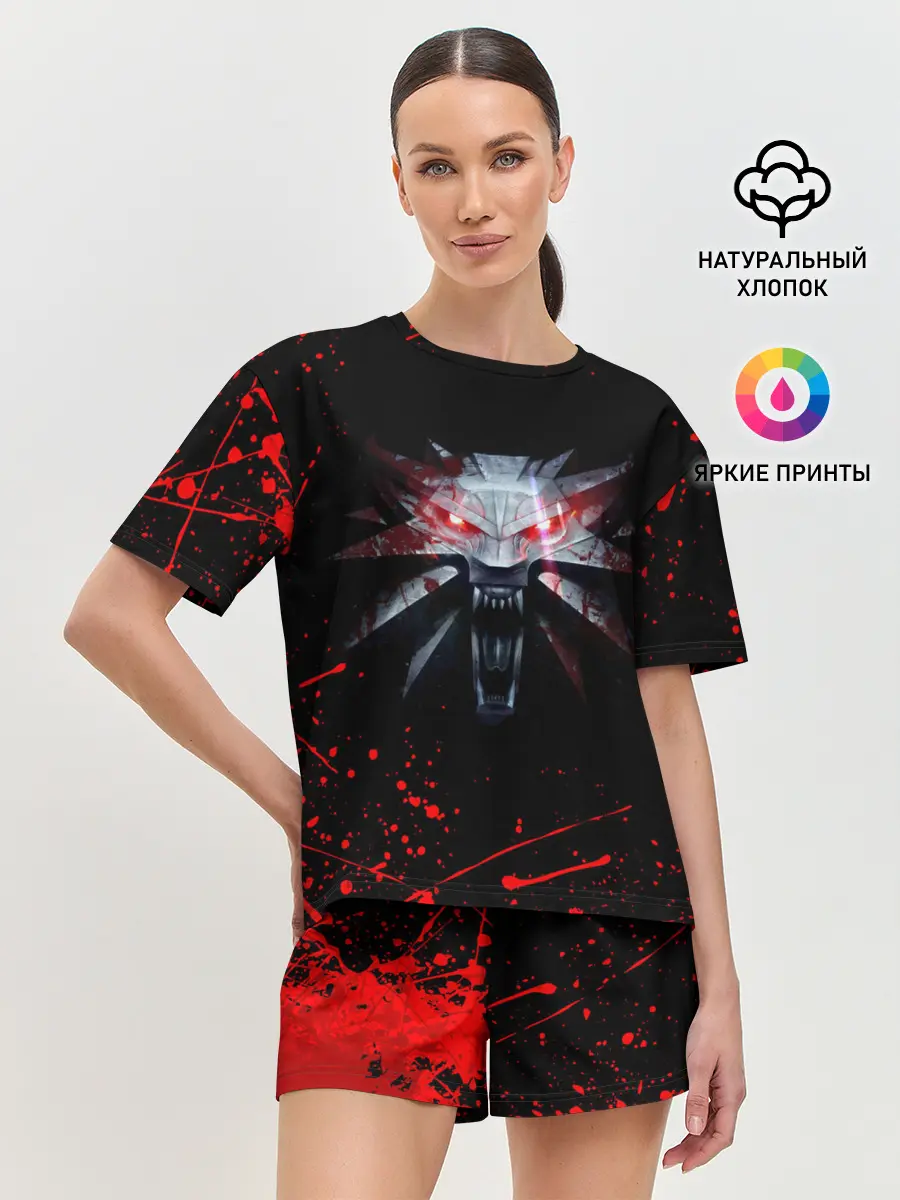 Женская пижама с шортами / ВЕДЬМАК / THE WITCHER / ГЕРАЛЬТ