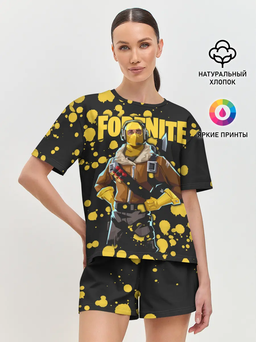 Женская пижама с шортами / Fortnite
