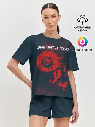 Женская пижама с шортами / Тяжелая атлетика