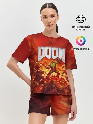 Женская пижама с шортами / DOOM