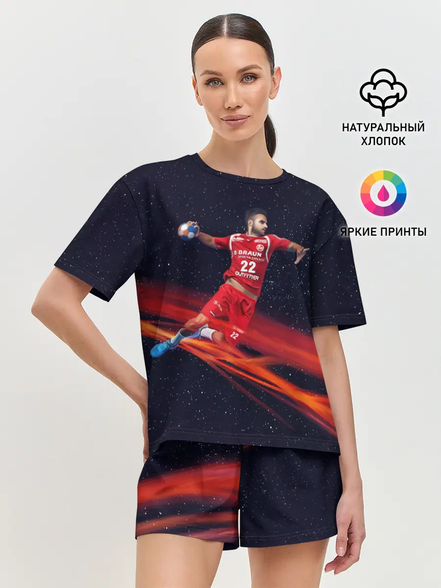 Женская пижама с шортами / Гандболист