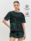 Женская пижама с шортами / текстура