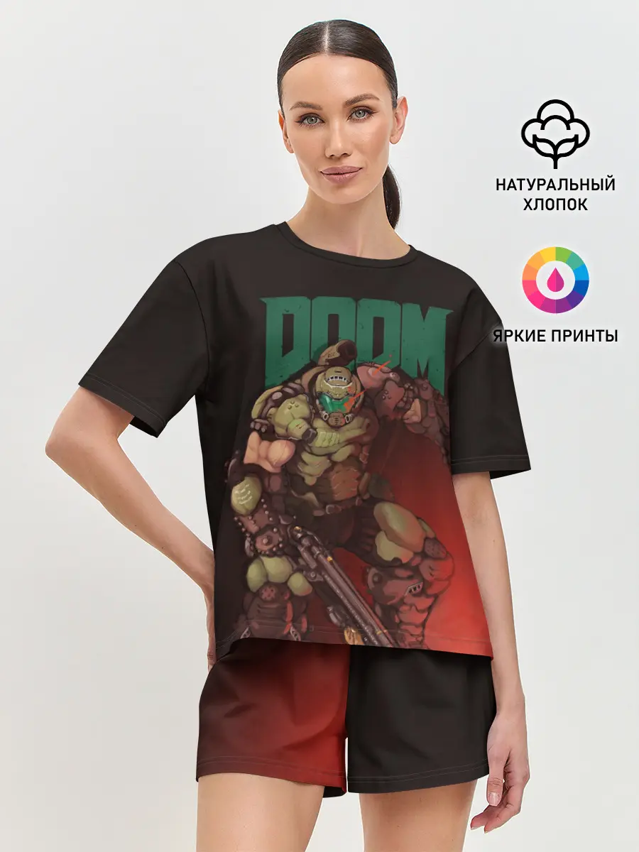 Женская пижама с шортами / Doom