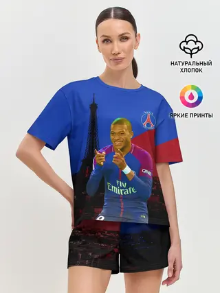 Женская пижама с шортами / Мбапе