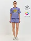 Женская пижама с шортами / Тельняшка ВМФ