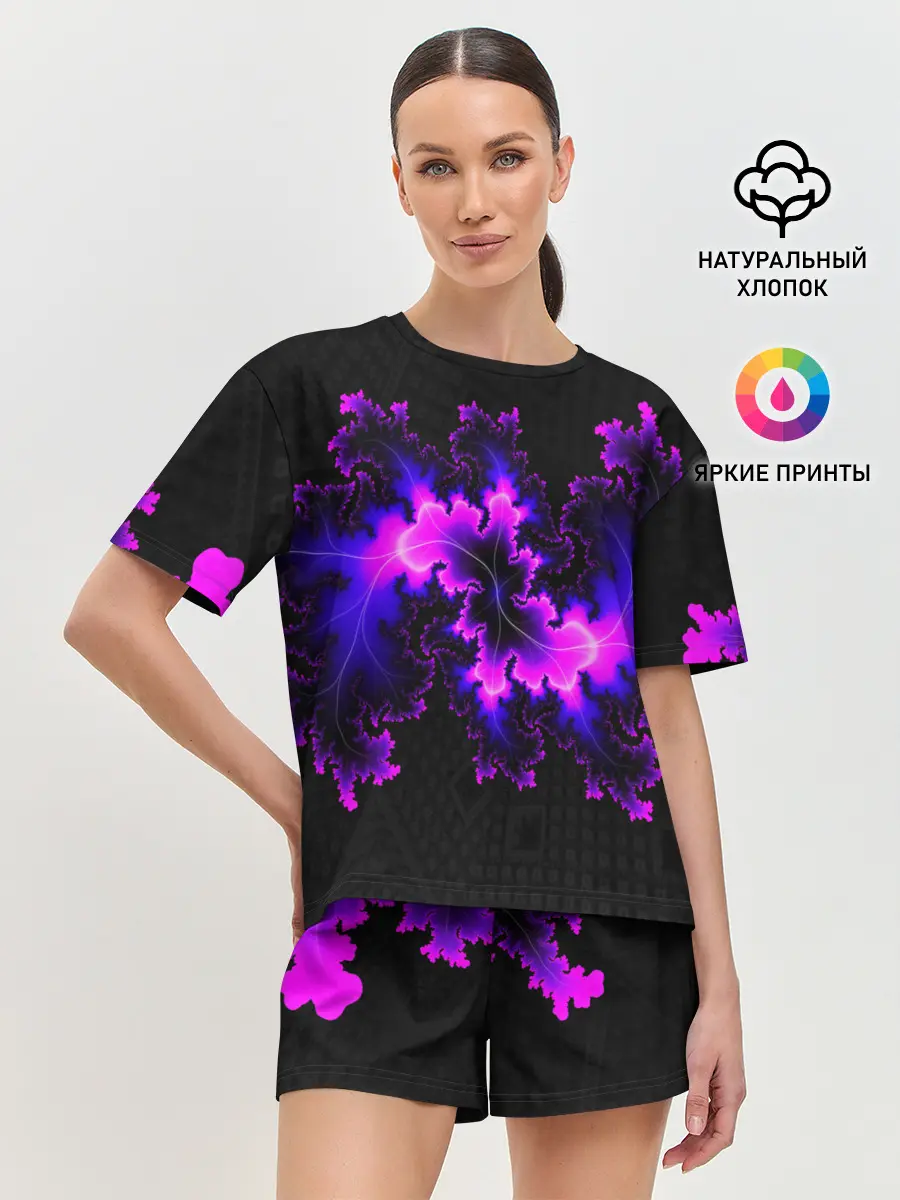 Женская пижама с шортами / NEON Liquid