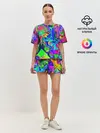 Женская пижама с шортами / НЕОНОВЫЕ КРАСКИ