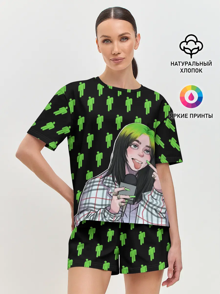 Женская пижама с шортами / Billie Eilish
