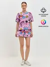 Женская пижама с шортами / Единороги
