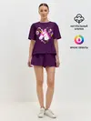 Женская пижама с шортами / Единорог