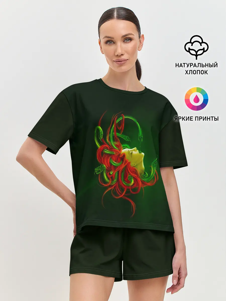 Женская пижама с шортами / Медуза Горгона