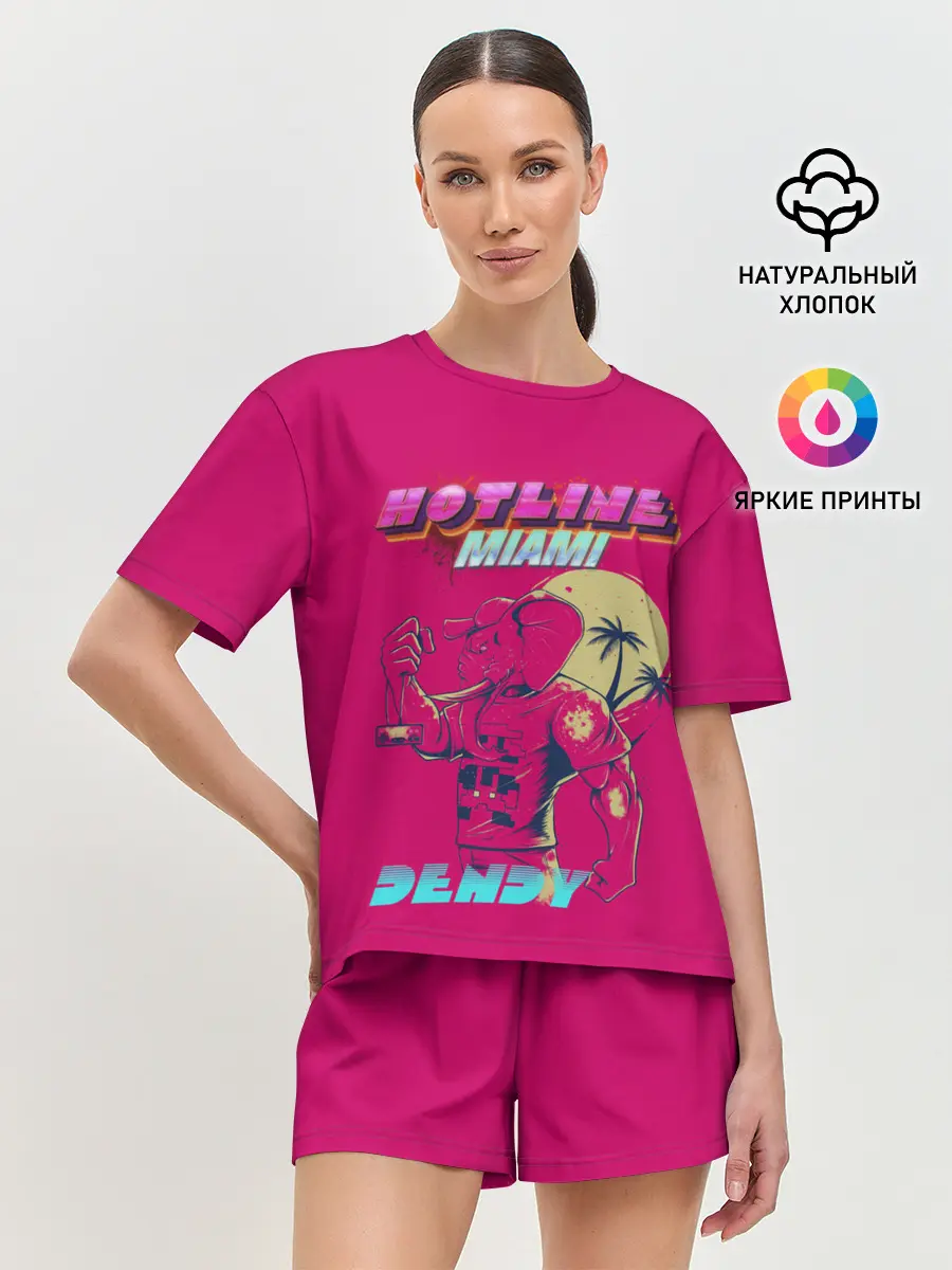 Женская пижама с шортами / Hotline Miami