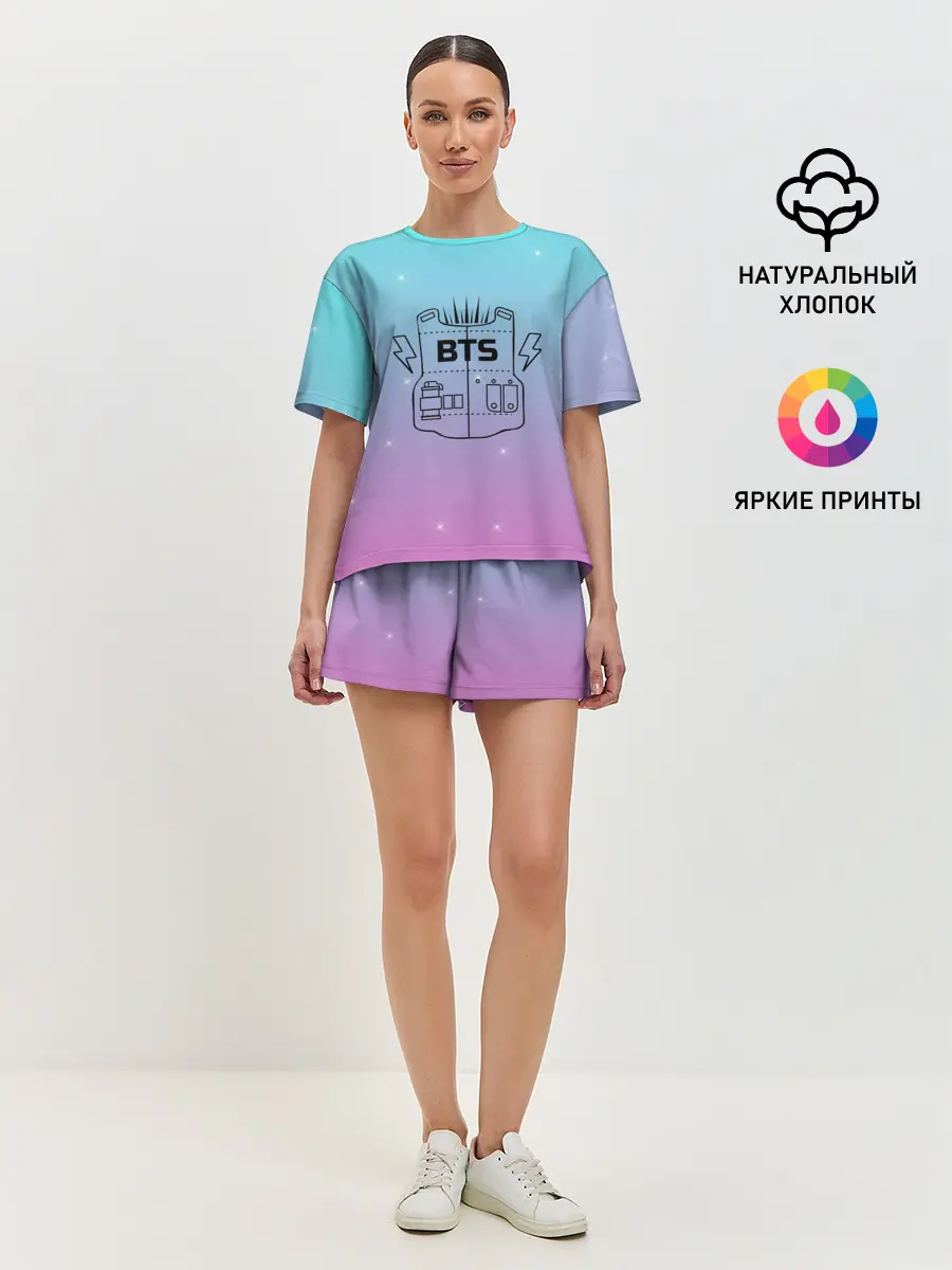 Женская пижама с шортами / BTS