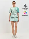 Женская пижама с шортами / Корги