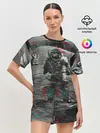 Женская пижама с шортами / Космонавт