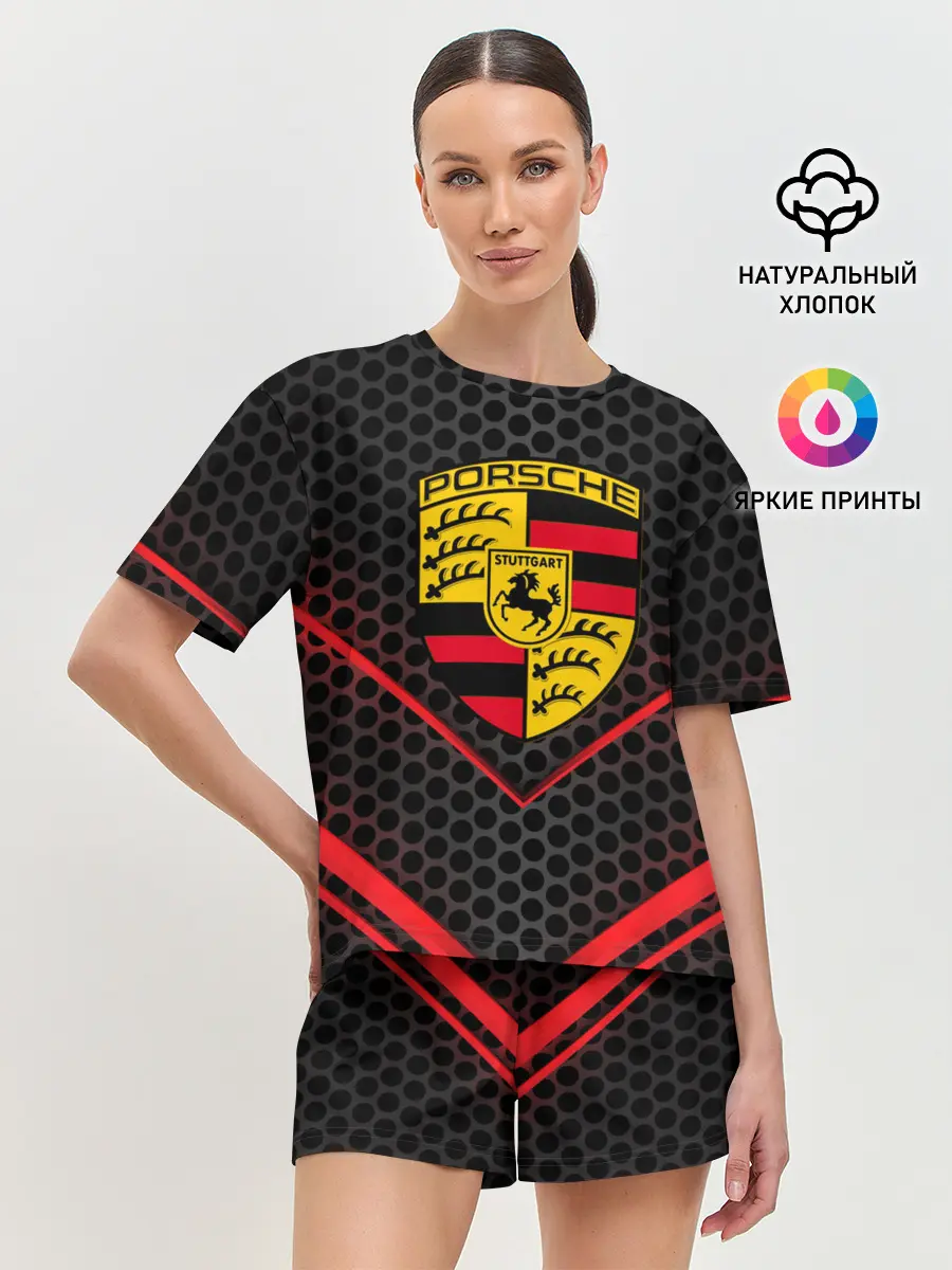 Женская пижама с шортами / PORSCHE | ПОРШЕ