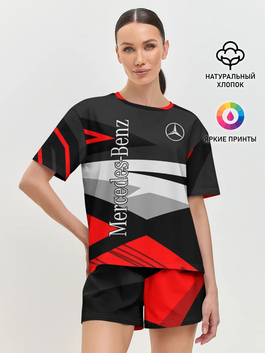 Женская пижама с шортами / Mercedes-Benz