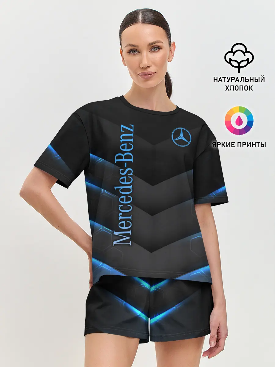 Женская пижама с шортами / Mercedes-Benz