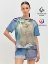 Женская пижама с шортами / Грозовой Котик