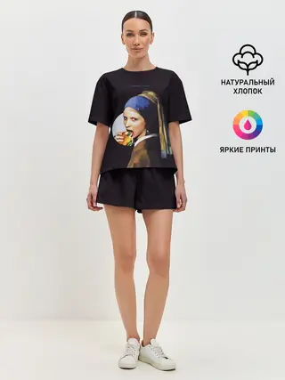 Женская пижама с шортами / Het meisje met de parel