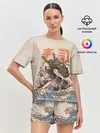 Женская пижама с шортами / Sushi dragon