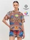 Женская пижама с шортами / Rising dragon