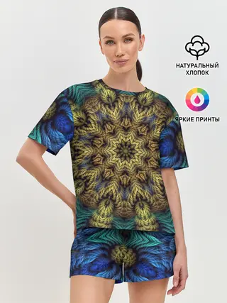 Женская пижама с шортами / Мандала