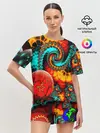 Женская пижама с шортами / СТОЛКНОВЕНИЕ ПЛАНЕТ