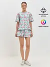 Женская пижама с шортами / Фламинго.
