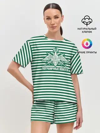 Женская пижама с шортами / Пограничные Войска