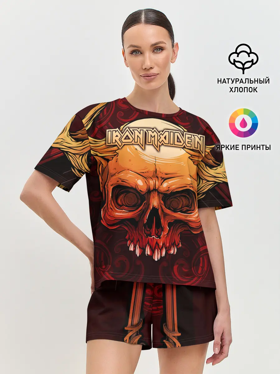 Женская пижама с шортами / Iron Maiden