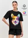 Женская пижама с шортами / Корги