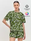 Женская пижама с шортами / Подснежники