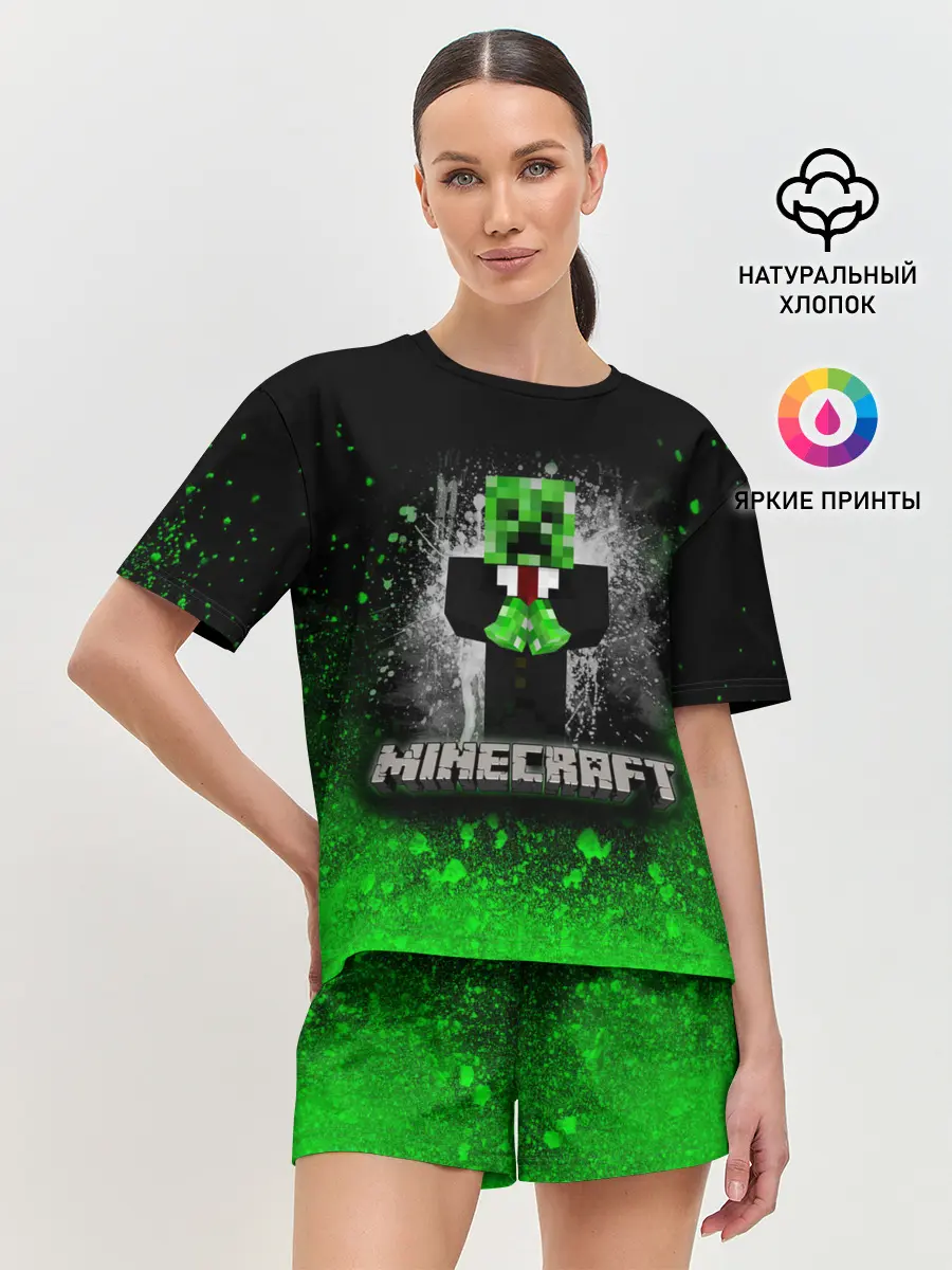 Женская пижама с шортами / MINECRAFT