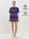 Женская пижама с шортами / НЕОНОВЫЕ КРАСКИ