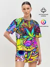 Женская пижама с шортами / PSY ABSTRACTION