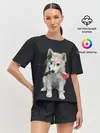 Женская пижама с шортами / Щенок в подарок