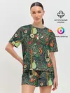 Женская пижама с шортами / Abstraction Pattern