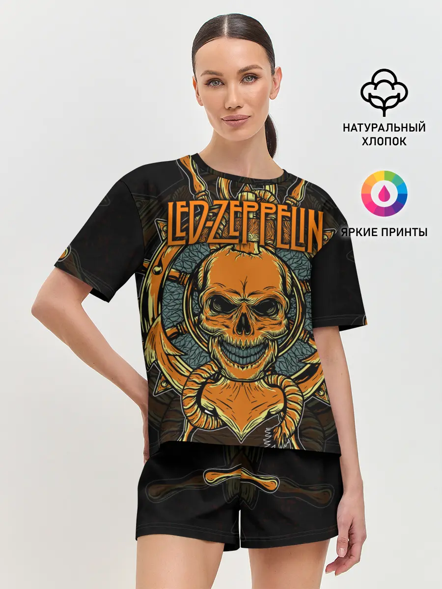 Женская пижама с шортами / Led Zeppelin