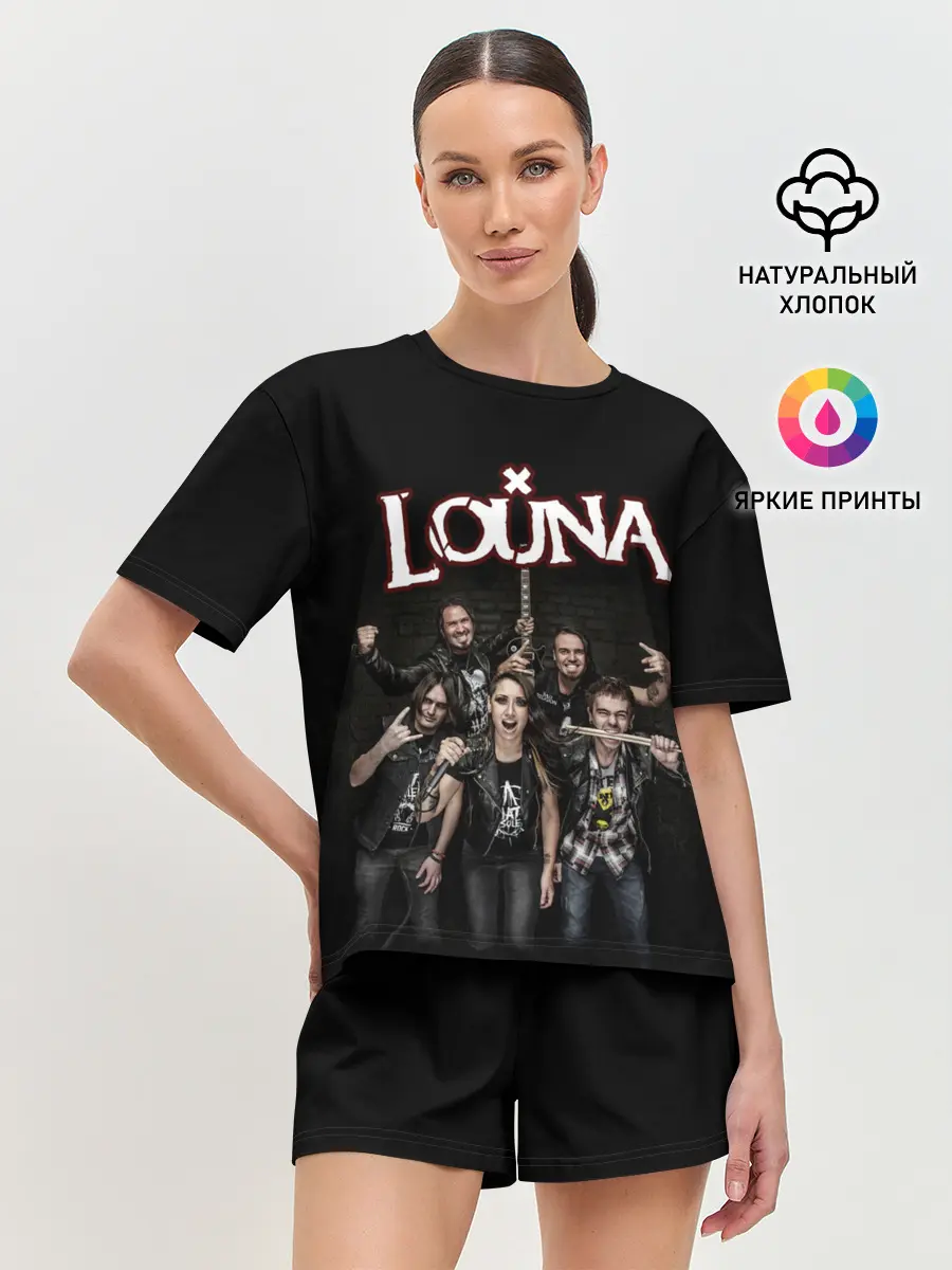 Женская пижама с шортами / LOUNA