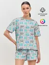 Женская пижама с шортами / Совята