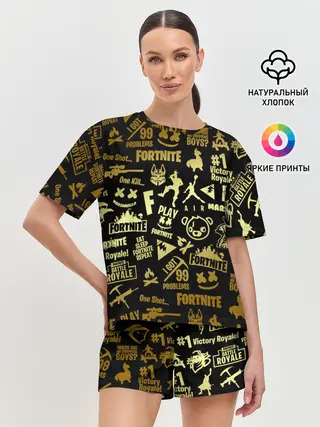 Женская пижама с шортами / FORTNITE | ФОРТНАЙТ