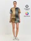 Женская пижама с шортами / Золото и Серебро